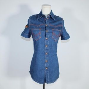 90s Jean Paul Gaultier Jeans Denim Top